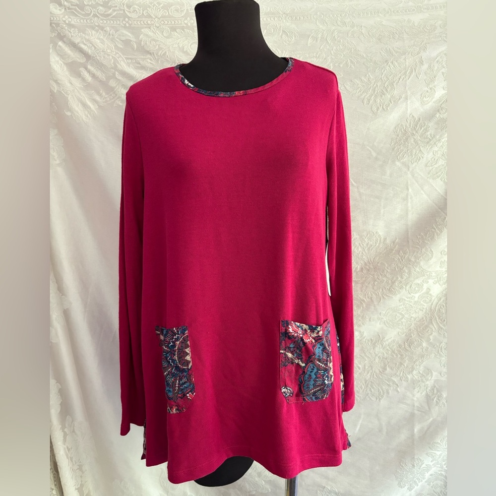 Westbound Pink Boxy Tunic with Relaxed Fit